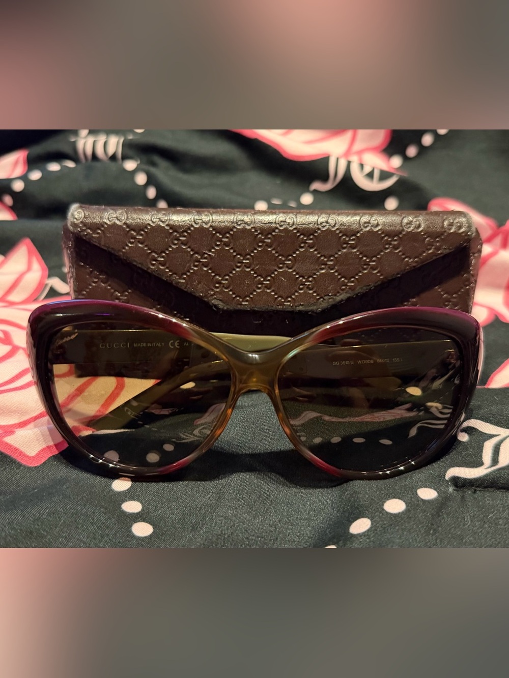 Authentic Gucci Women’s Multi-color Gradient Cat-Eye Sunglasses